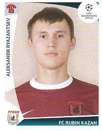 Aleksandr Ryazantsev Rubin Kazan samolepka UEFA Champions League 2009/10 #408